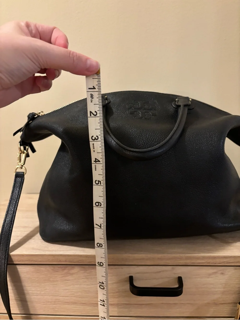 Tory Burch pebbled leather